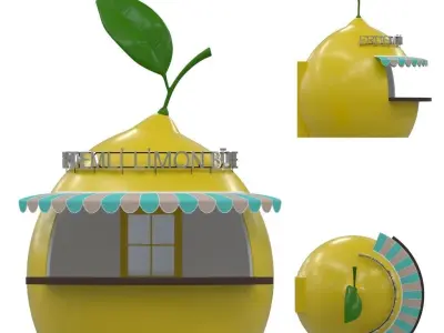 LiMON STAND Low-poly 3D model