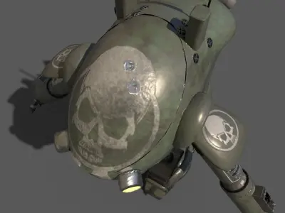 Machinen Krieger Fireball-sg Low-poly 3D model