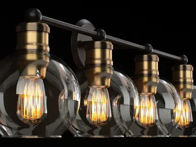 Breakwater Bay Nadya 4 light 3D model