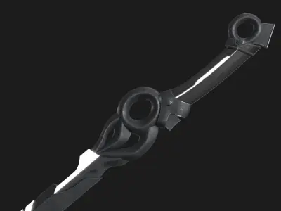 Fantasy Sci-Fi Sword v2 Low-poly 3D model