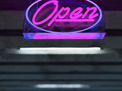 Neon Open Sign Free 3D model