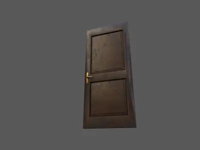 Old Wood Door Low-poly 3D model purchase