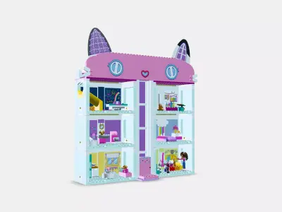 LEGO Gabby doll house toys 10788 Gabi doll house Low-poly 3D model