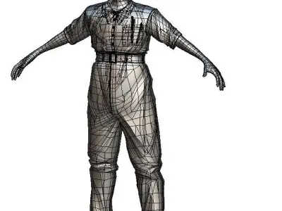Cartoon High Poly Subdivision Avatar 017 3D Model Low-poly 3D model