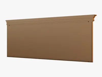 Victory wooden frame with window 3D model