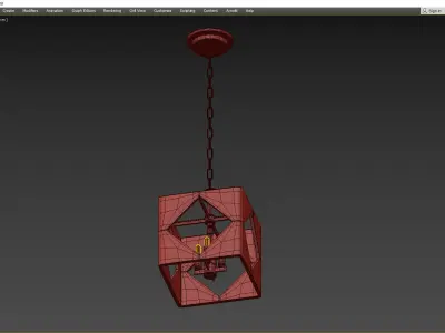 TRAVIS PENDANT Low-poly 3D model
