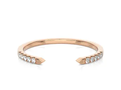 33 Free Size Light Minimalist Diamond Ring 3D Model Pack