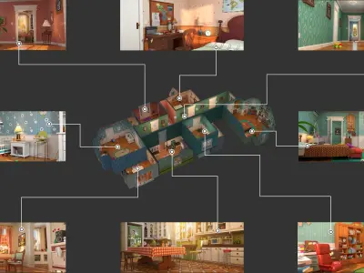  Cartoon Room Collection 