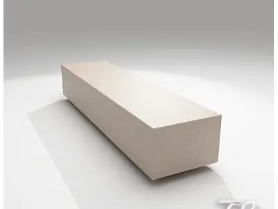 BENCH GRANITE SOCRATES 3D model