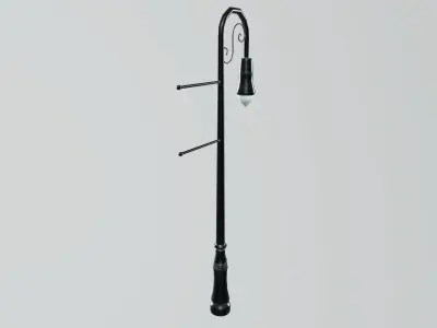 Street Light Low-poly 3D model 12