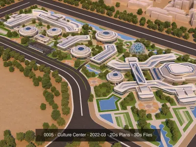 12 Architecture 3D Projects - 2D Drawings - Collection 02 3D Model Pack