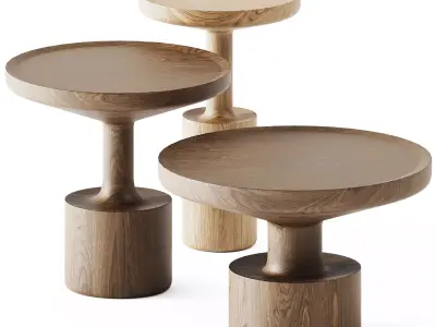 Wooden Coffee Tables Kigi by Linteloo 3D model