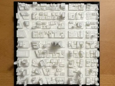 EMPIRE STATE BUILDING CITY MODEL 3D PRINT FILE 3D print model