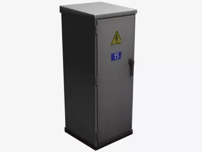 Electrical Box 4 Low-poly 3D model