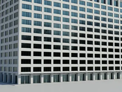 NYC 55 Water Street Low-poly 3D model