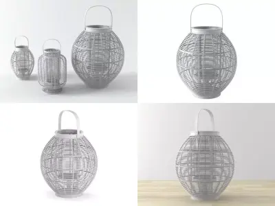 Mekong lanterns 3D model