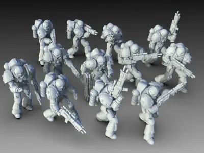 Planetary Raiders 3D print model