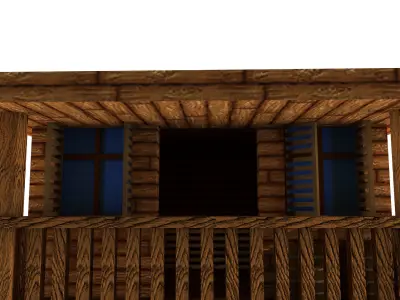 cowboy house mini Low-poly 3D model