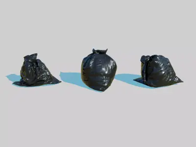 Trash Bag Pack 3D model