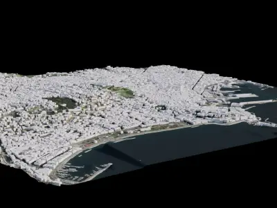 Italy Cities Pack - Rome Naples Milan Turin Genoa Palermo 3D model
