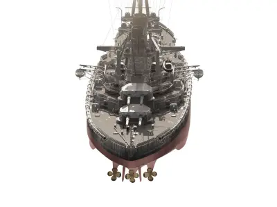 IMPERIAL GERMAN NAVY WW1 BATTLESHIP 3D model
