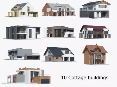 Cottage Collection 01 3D Model Pack