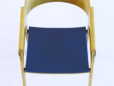 Jive 55 Stackable Wooden Armchair 3D model