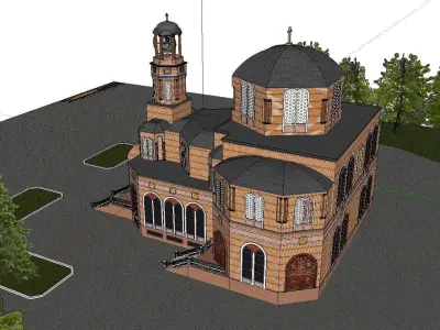 Architecture-Religion-God-Culture-Temple-055 church 3D model