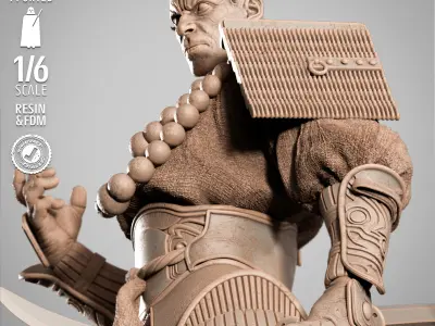 STAR WARS Darth Maul Samurai Sculpture 3D print model