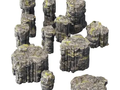 Rock sea collection n10 3D model