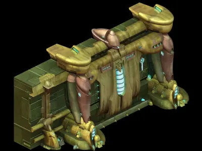 New Area - Underground Wall Entrance 01 3D model