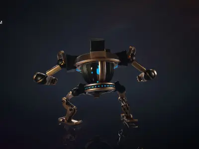 Orbitronix Low-poly 3D model