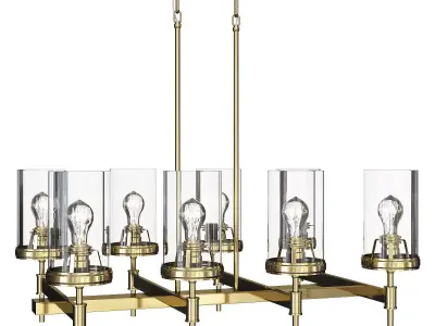 EASTHAM 8 ARM CHANDELIER Low-poly 3D model
