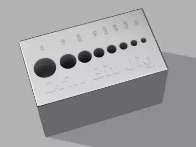 Precision Drill and Tap Alignment Jig Set 3D print model
