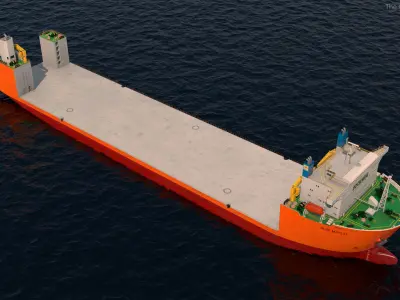  Blue Marlin Heavy Lift Vessel Rigged 