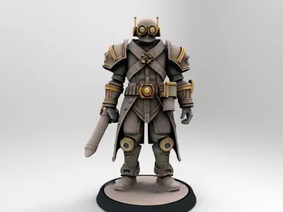 steampunk robotic 1 3D print model
