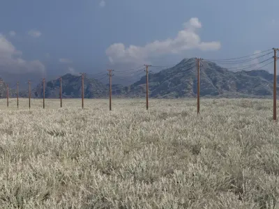 Power Lines Modular 3D model