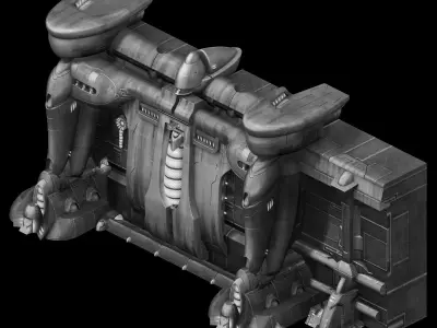 New Area - Underground Wall Entrance 01 3D model