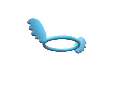 Angel Halo v3 012 Low-poly 3D model