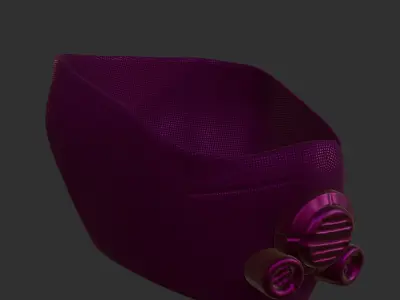 Gas mask helmet 3d model scifi Low-poly  Low-poly 3D model 458