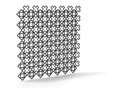 Fencing   Dark Railing Metal 3D model