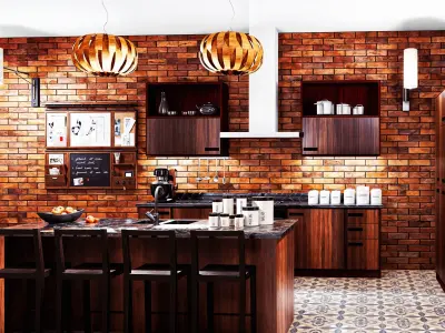 Kitchen modern 3D model