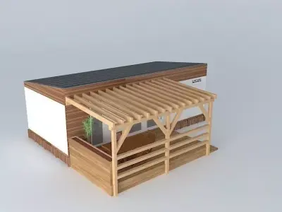 Modern mobile home Free 3D model