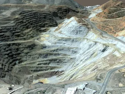 Opencast mine Lavender Pit 3D model