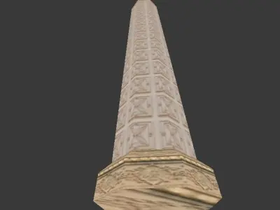 Hyrule Castle Pillar Free low-poly 3D model