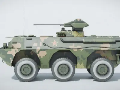 ZSL 92 APC Low-poly 3D model