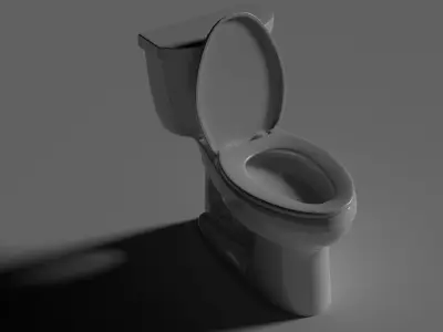 TOILET Free low-poly 3D model