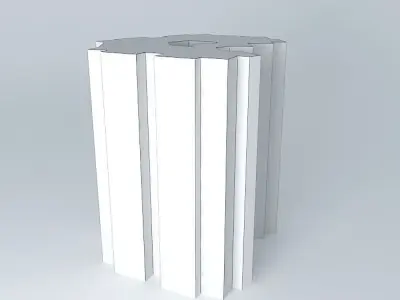 Flat apartment building Free 3D model