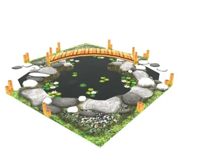 Japanese bond Low-poly 3D model