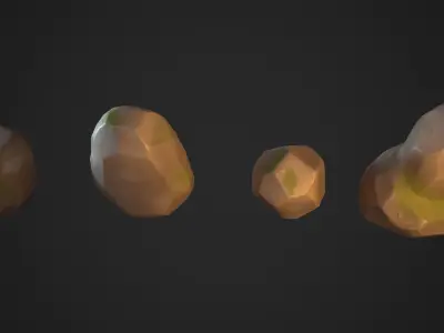 Rock Kit Low-poly 3D model